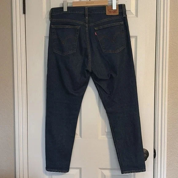 Levi Strauss Wedgie Skinny Jeans Women's Size 32 Dark Wash Button Fly Hi-Rise - Picture 4 of 9